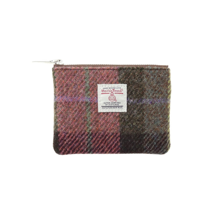 Glen Appin Eriskay Small Zip Coin Purse Green & Pink Tartan