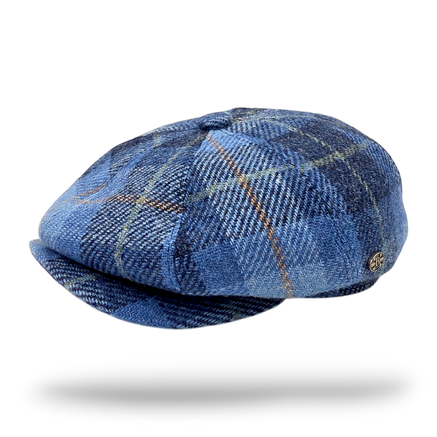 Harris Tweed Wool Newsboy Cap