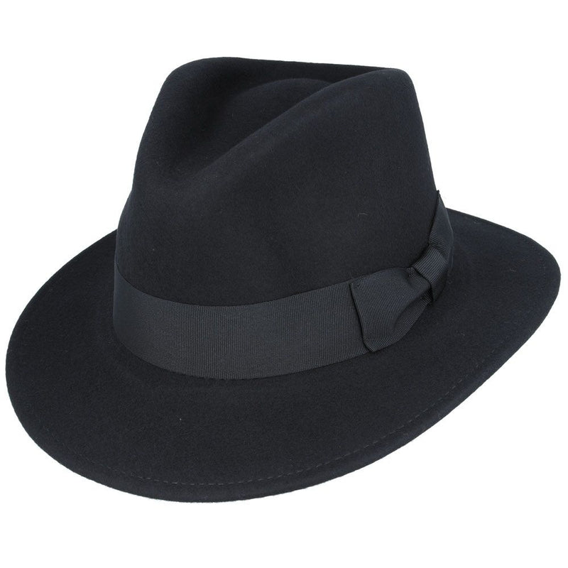 Wool Felt Crushable Fedora Hat