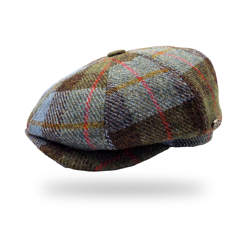 Hebridean Tartan Harris Tweed Newsboy Cap