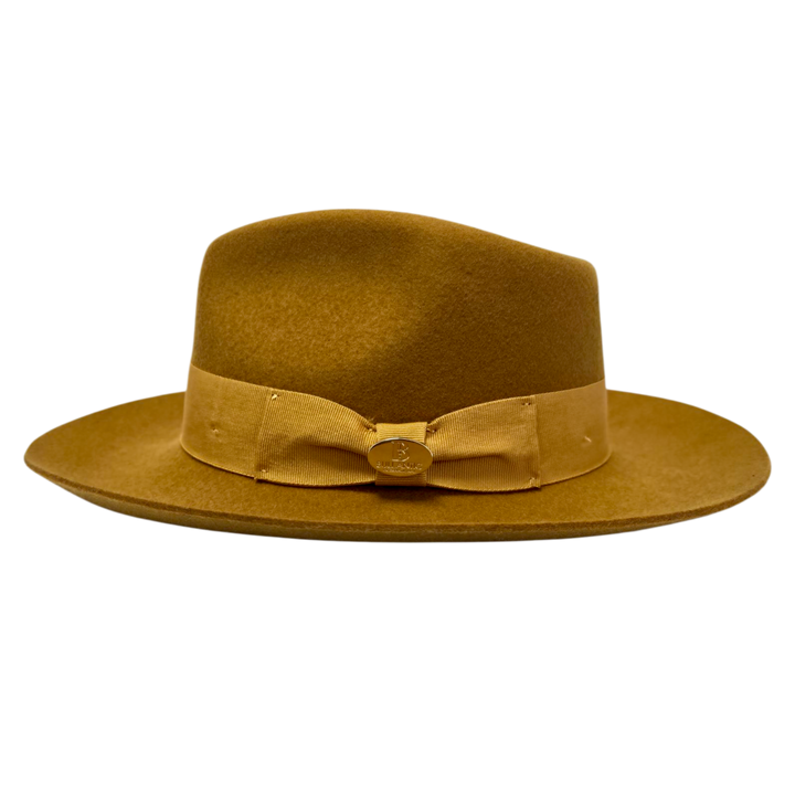 Bullantic Premium Gladwin Bond Daisy Wide Stiff & Snap Brim Fedora Hat