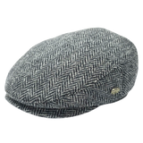 Gladwin Bond Harris Herringbone Wool Flat Cap