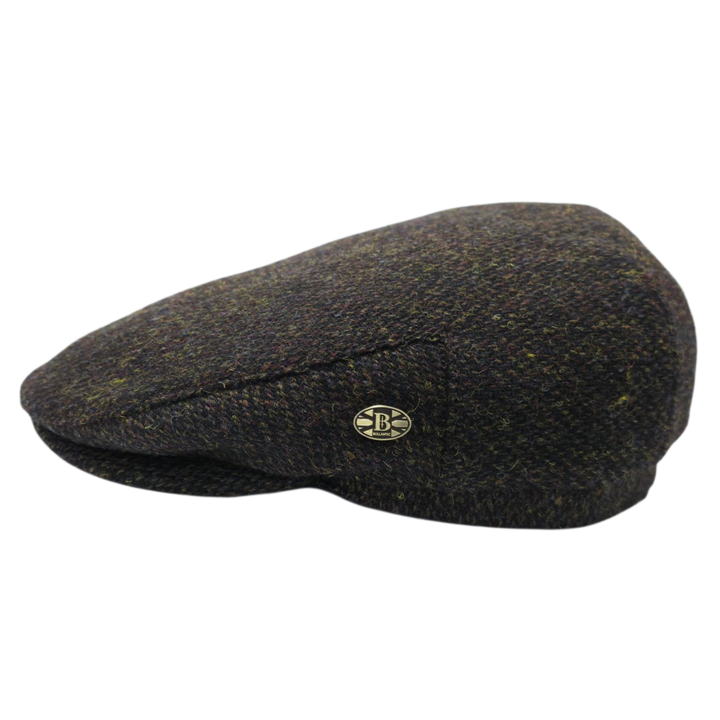 Gladwin Bond Harris Tweed Wool Flat Cap