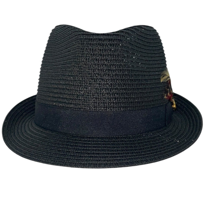Summer Straw Trilby Hat