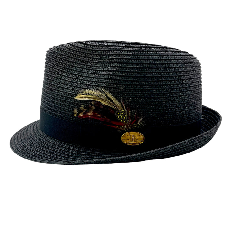 Summer Straw Trilby Hat