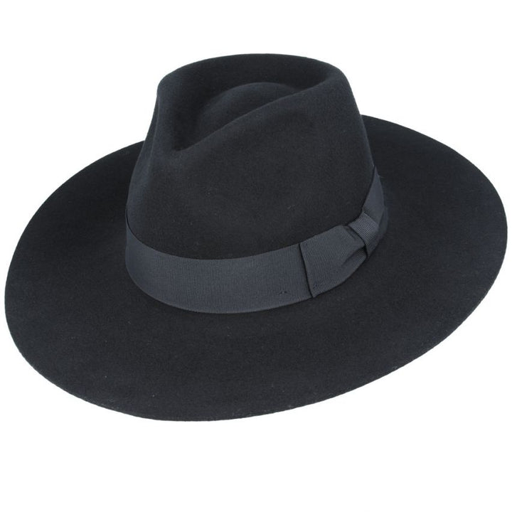 Bullantic Premium - Gladwin Bond Daisy Wide Stiff & Snap Brim Fedora Hat