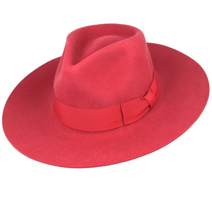 Bullantic Premium Gladwin Bond Daisy Wide Stiff & Snap Brim Fedora Hat