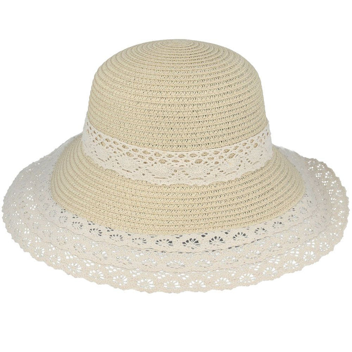 Maz Ladies Summer Sun & Beach Side Floppy Hat With Nice Lace Band & Bow