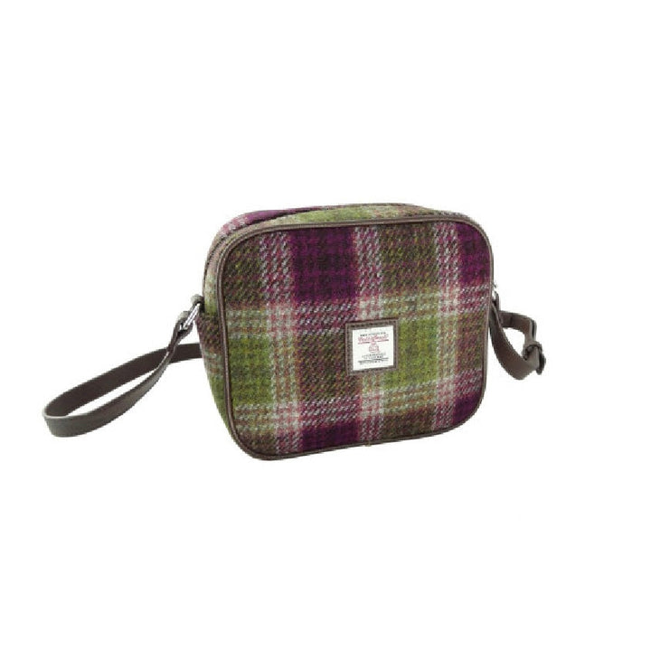 Glen Appin Harris Tweed Almond Mini Handbag Heather Check