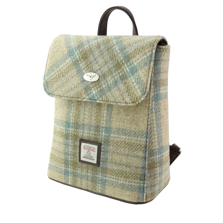 Glen Appin Harris Tweed Tummel Backpack Light Beige Stewart