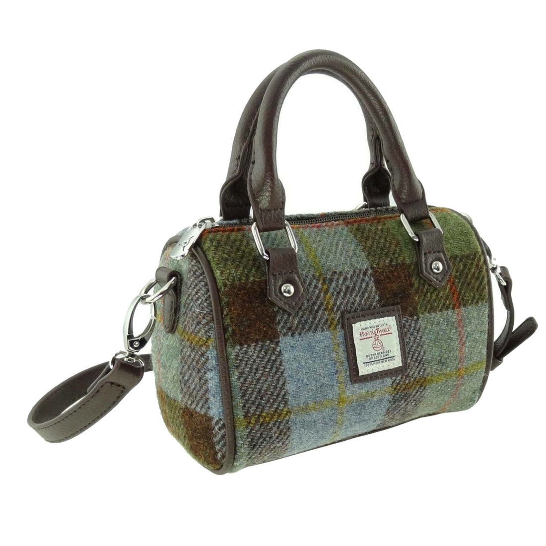 Glen Appin Harris Tweed Kilbride Mini Bowling Bag MacLeod Tartan