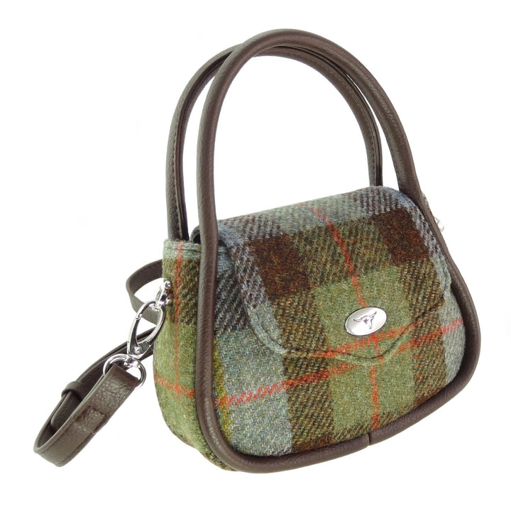 Glen Appin Harris Tweed Buchan Rounded Mini Bag MacLeod Tartan