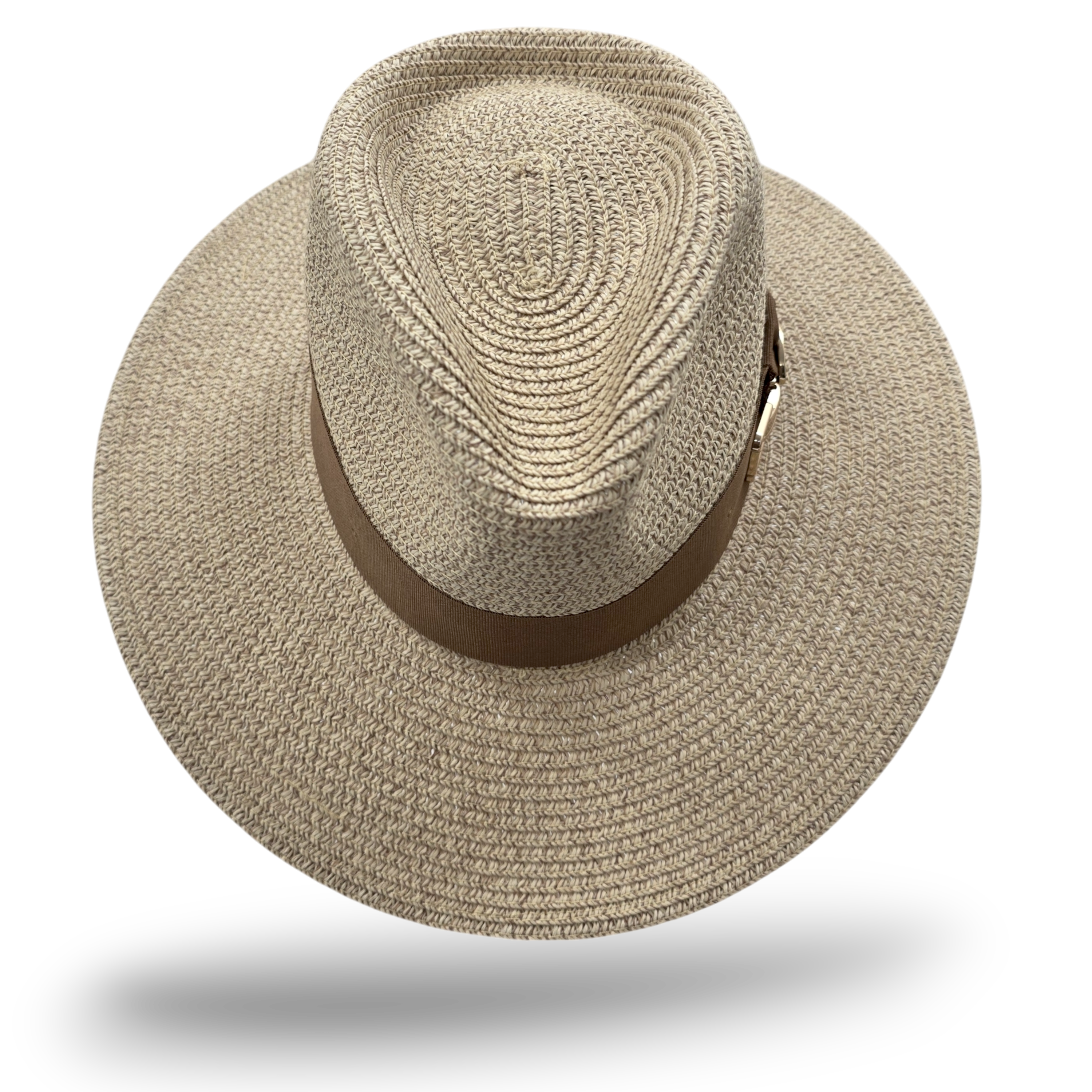 Summer Fedora Designed Wide Brim & Low Crown - Stone