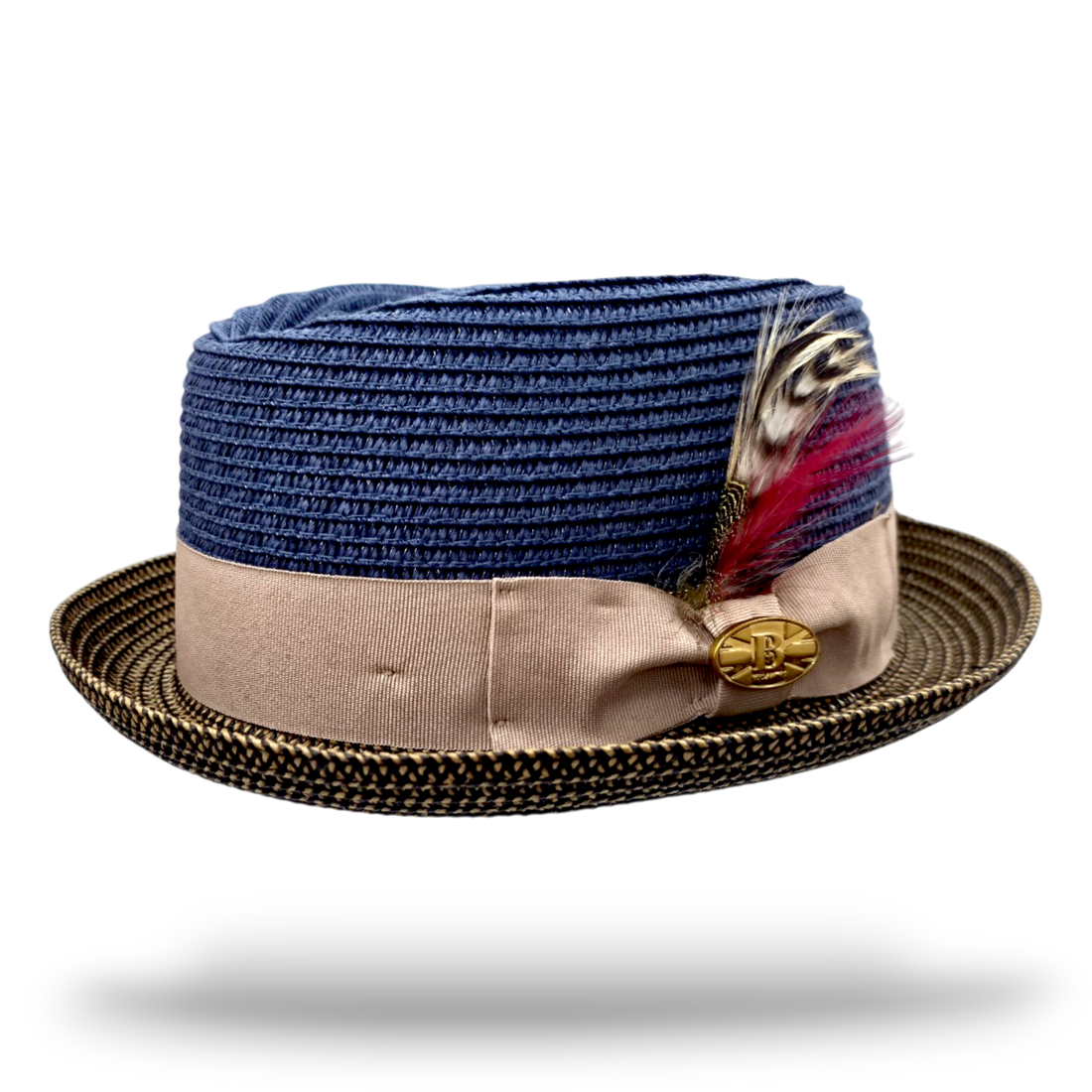 Bullantic Paper Straw Diamond Crown Hat