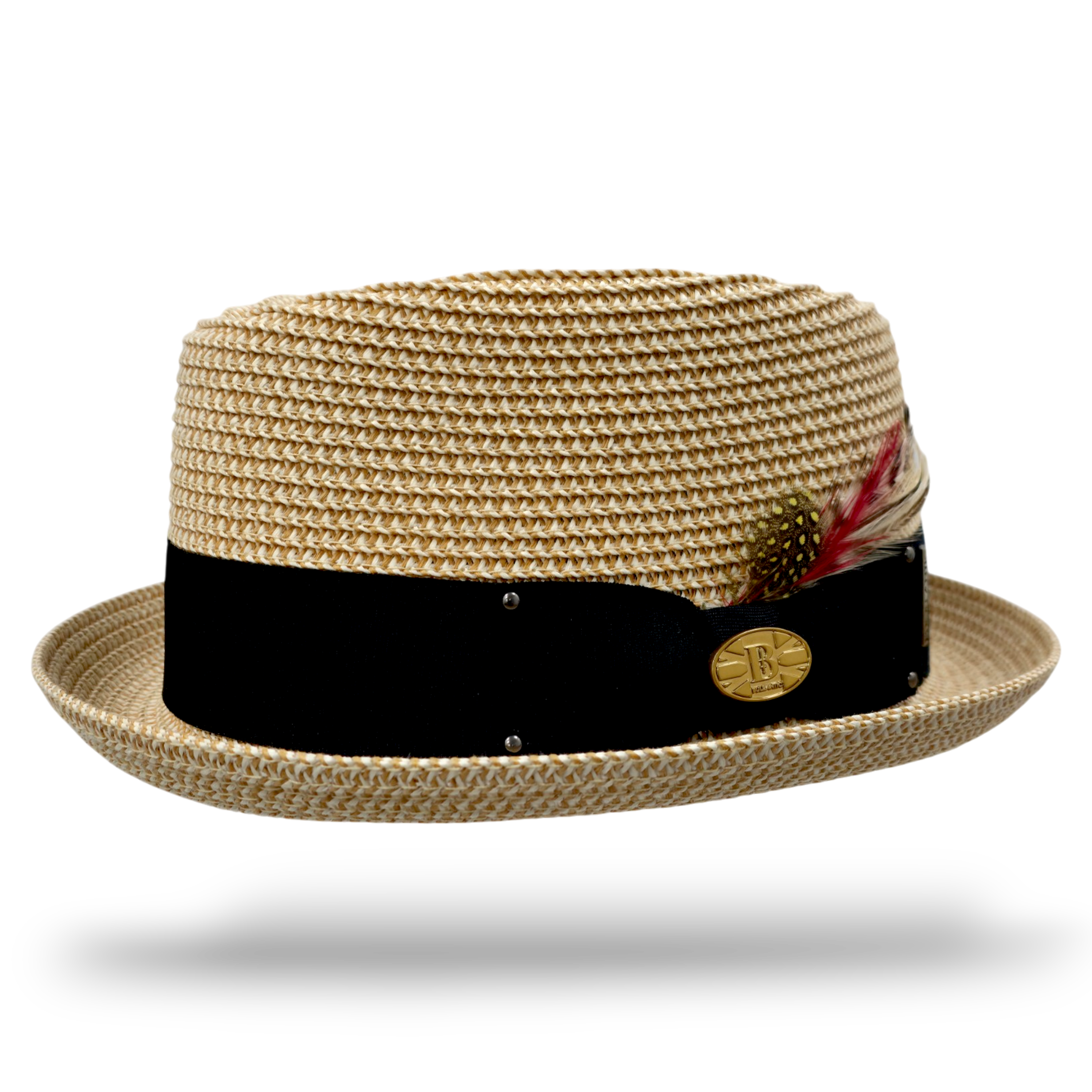 Bullantic Paper Straw Diamond Crown Hat