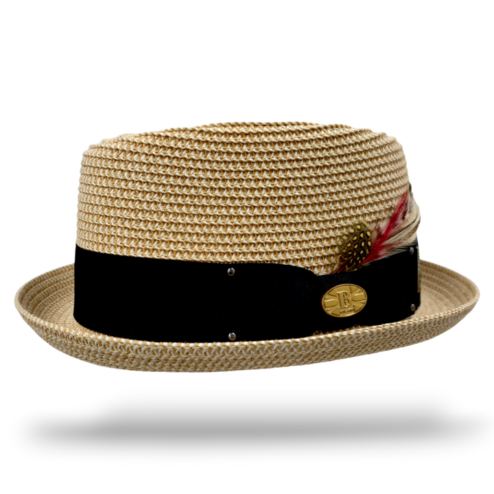 Bullantic Paper Straw Diamond Crown Hat
