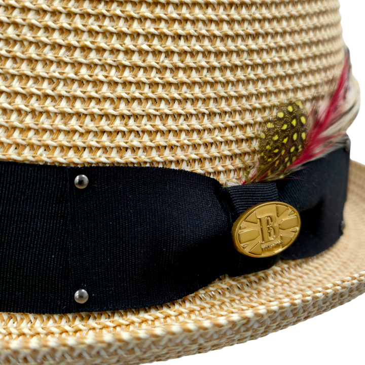 Bullantic Paper Straw Diamond Crown Hat