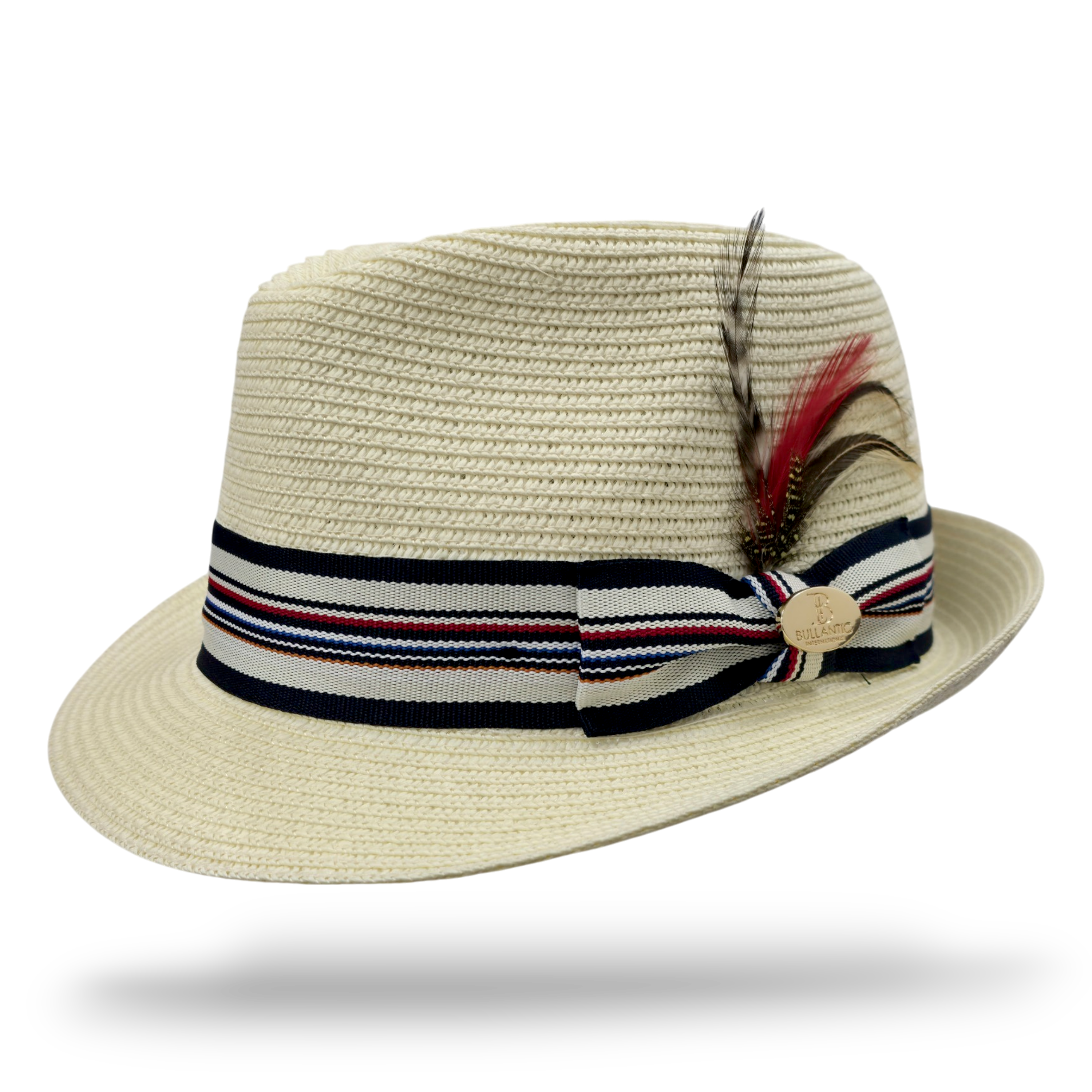 Summer Straw Trilby Hat