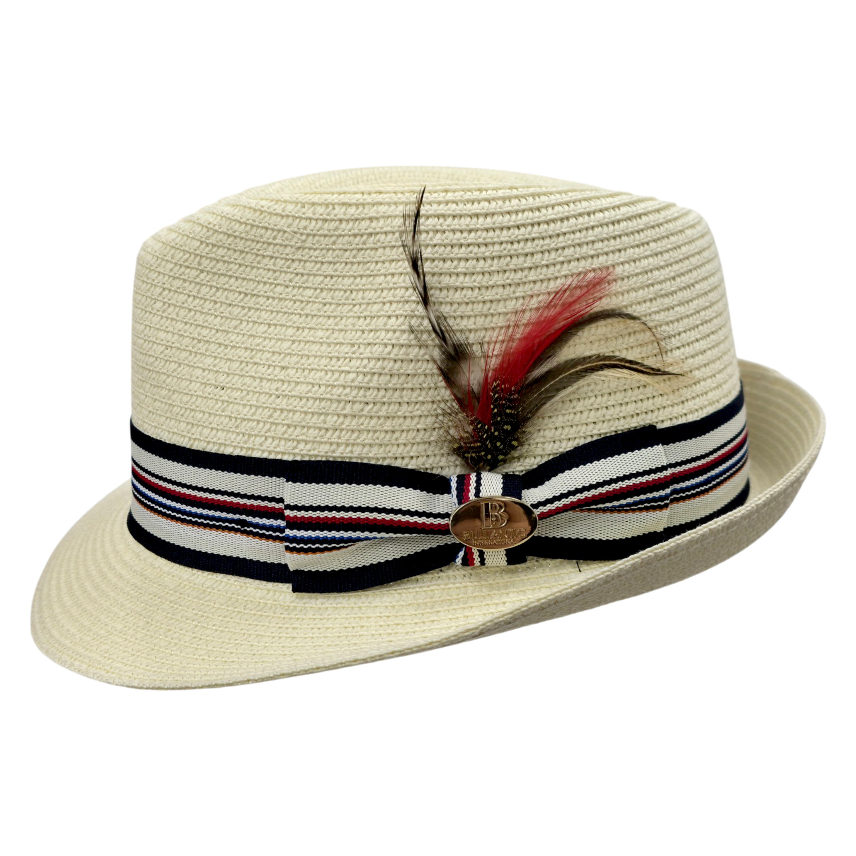 Summer Straw Trilby Hat