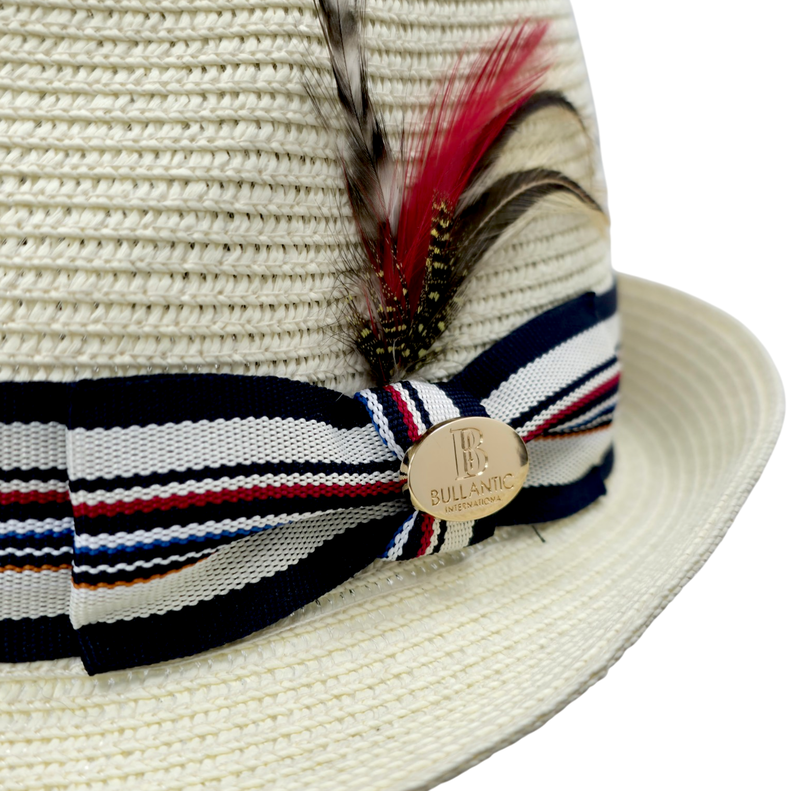 Summer Straw Trilby Hat
