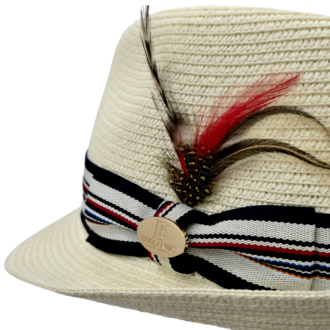 Summer Straw Trilby Hat