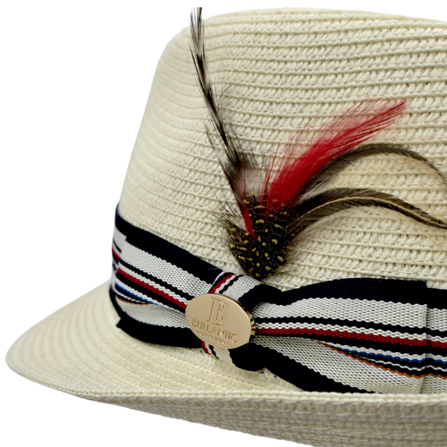 Summer Straw Trilby Hat