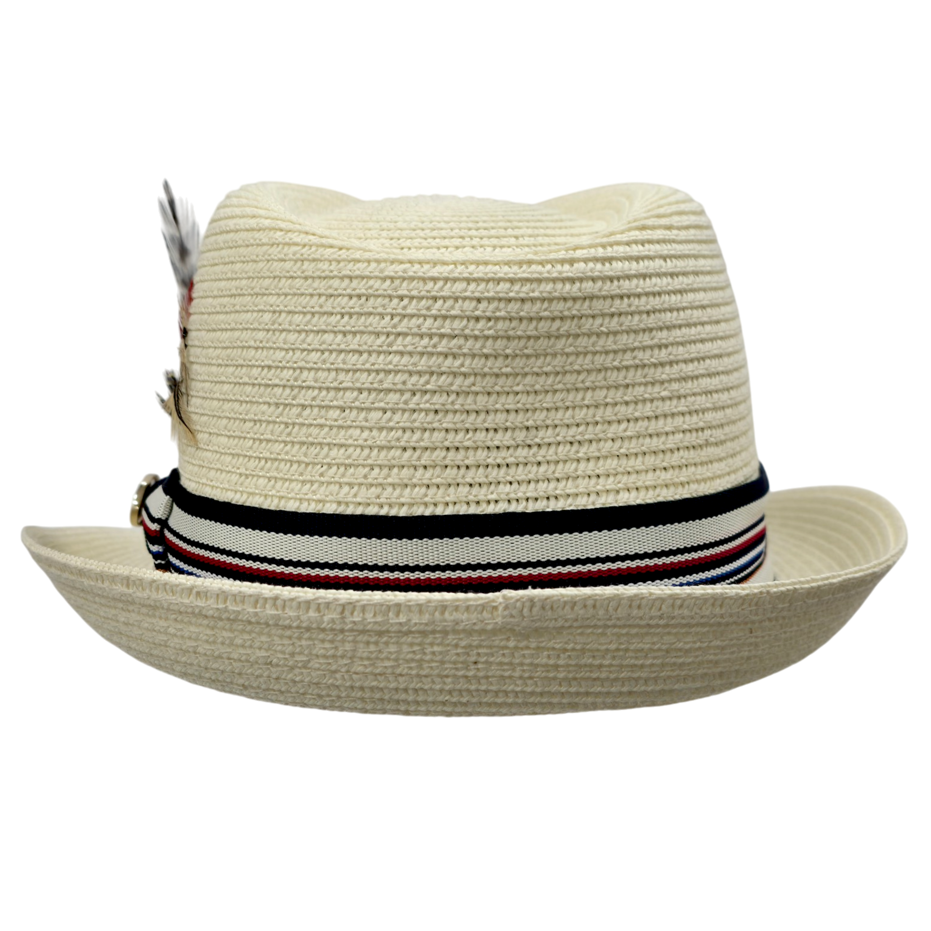 Summer Straw Trilby Hat