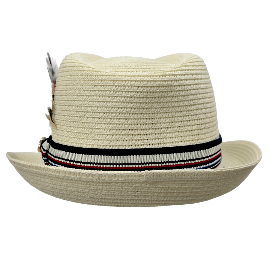 Summer Straw Trilby Hat