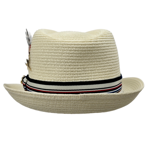 Summer Straw Trilby Hat