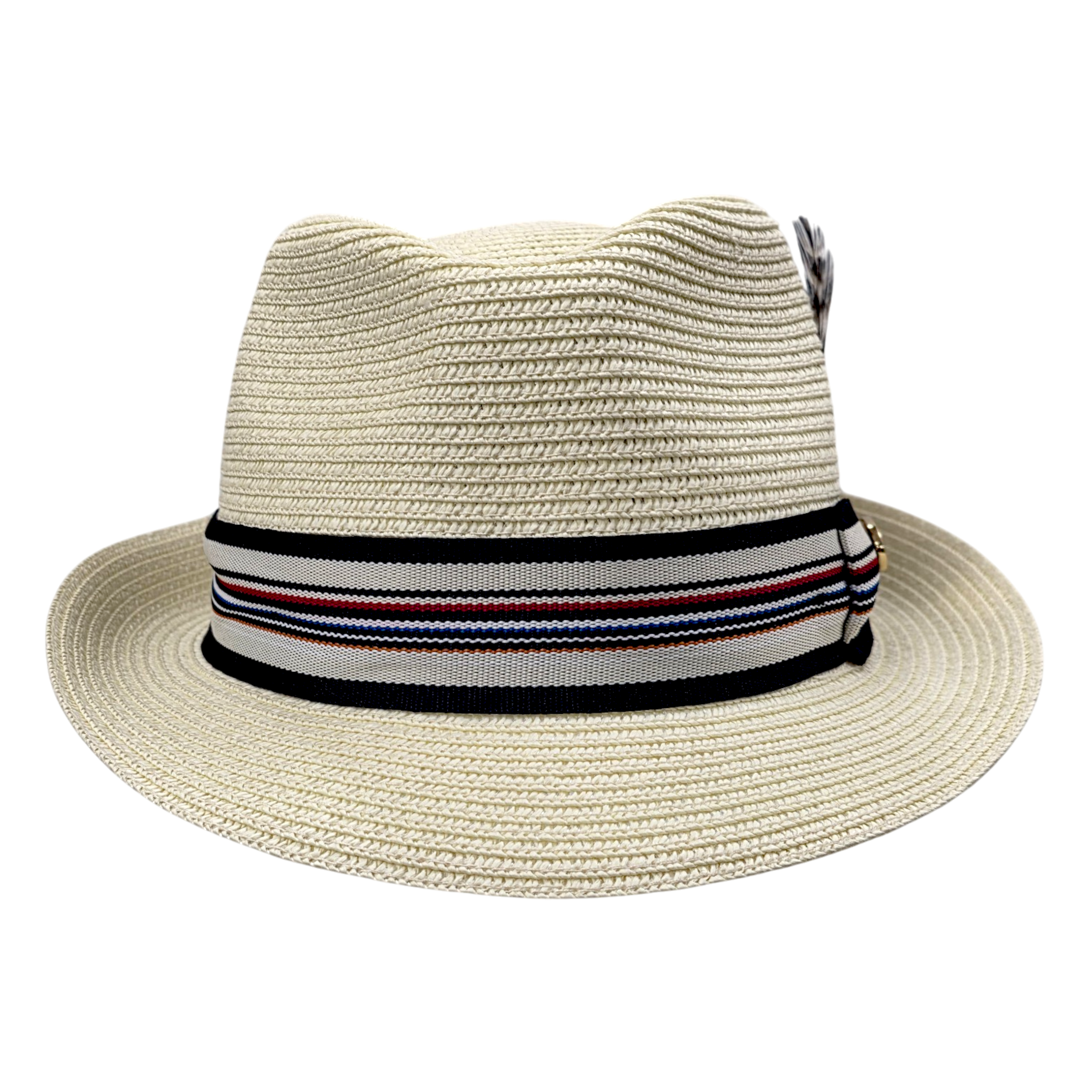 Summer Straw Trilby Hat