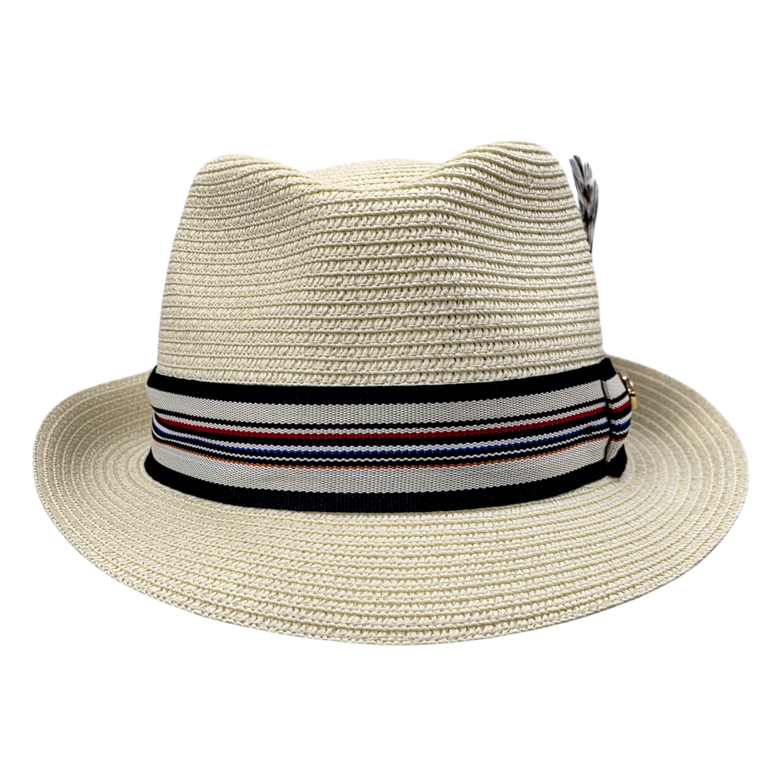 Summer Straw Trilby Hat