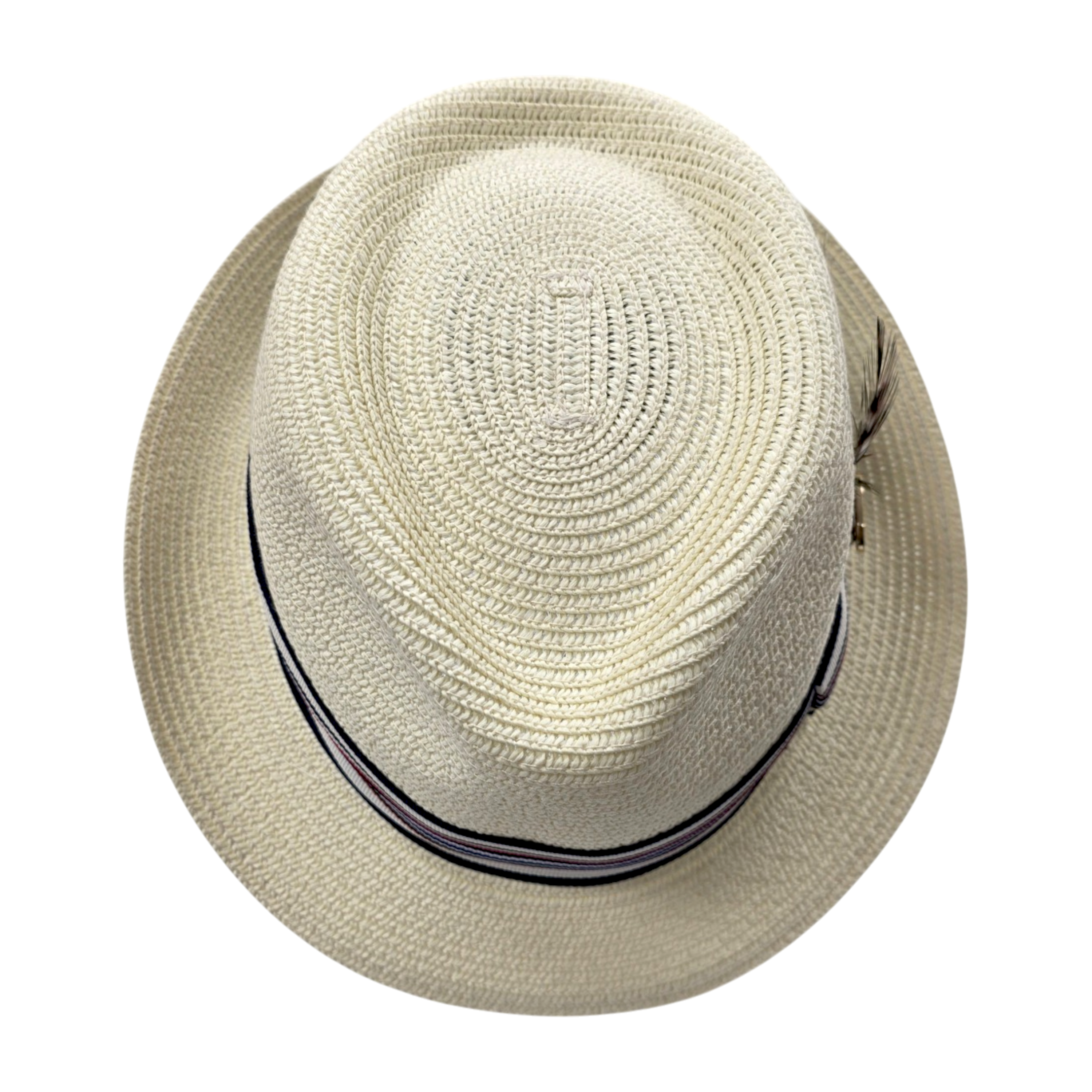 Summer Straw Trilby Hat