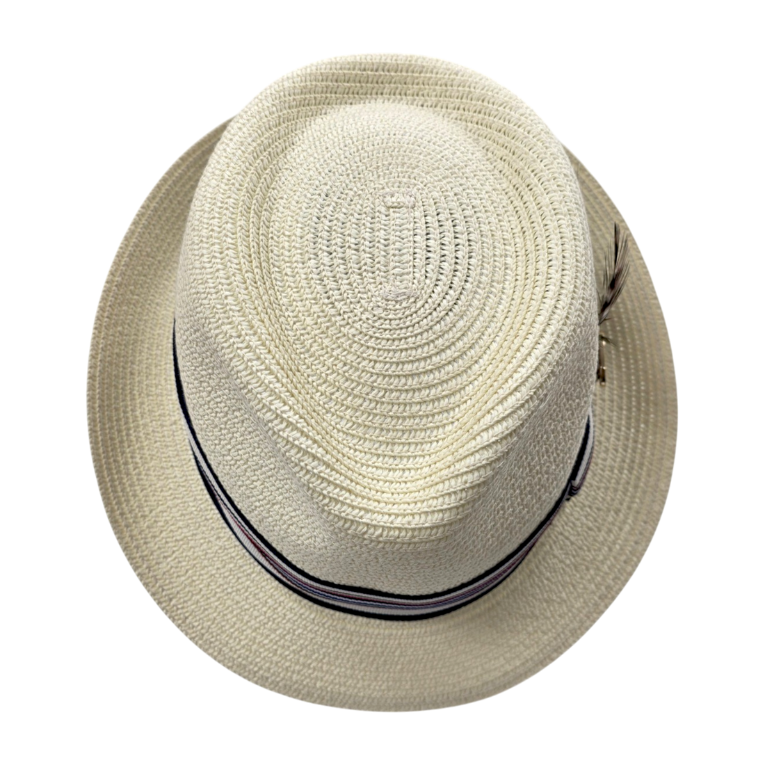 Summer Straw Trilby Hat