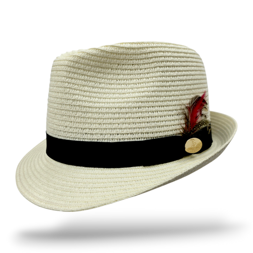 Summer Paper Straw Trilby Hat