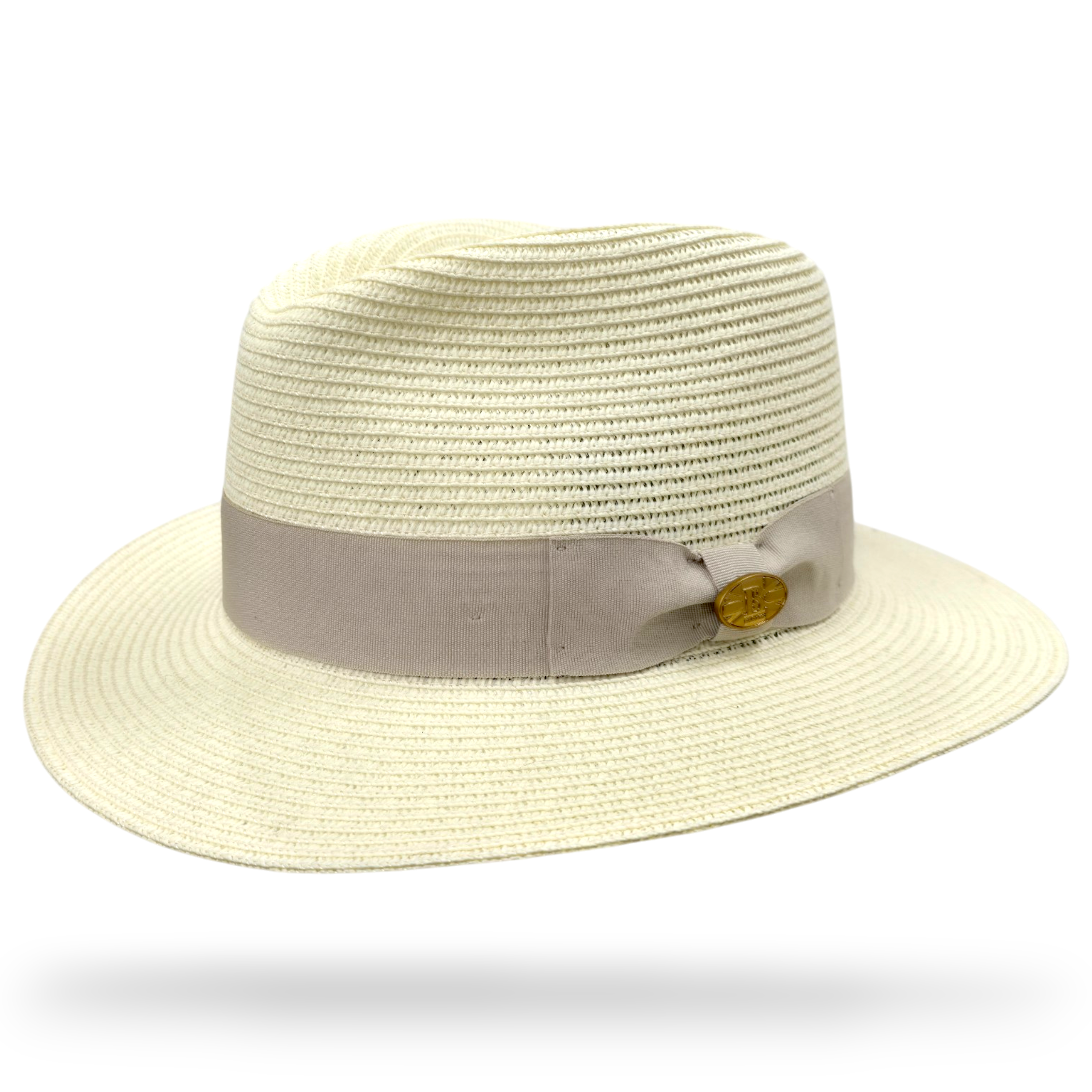 Bullantic Maz Straw Fedora Hat With Band