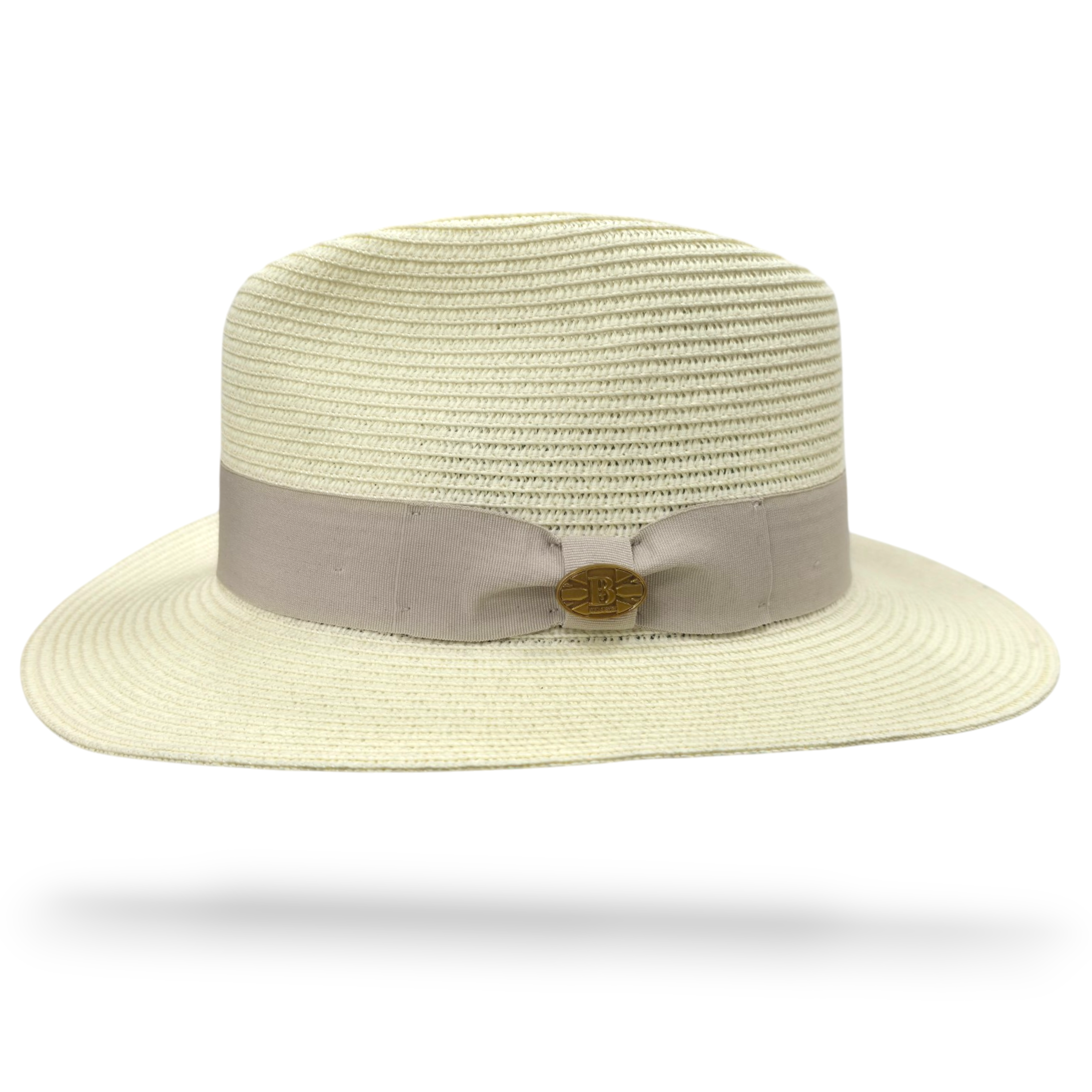 Bullantic Maz Straw Fedora Hat With Band