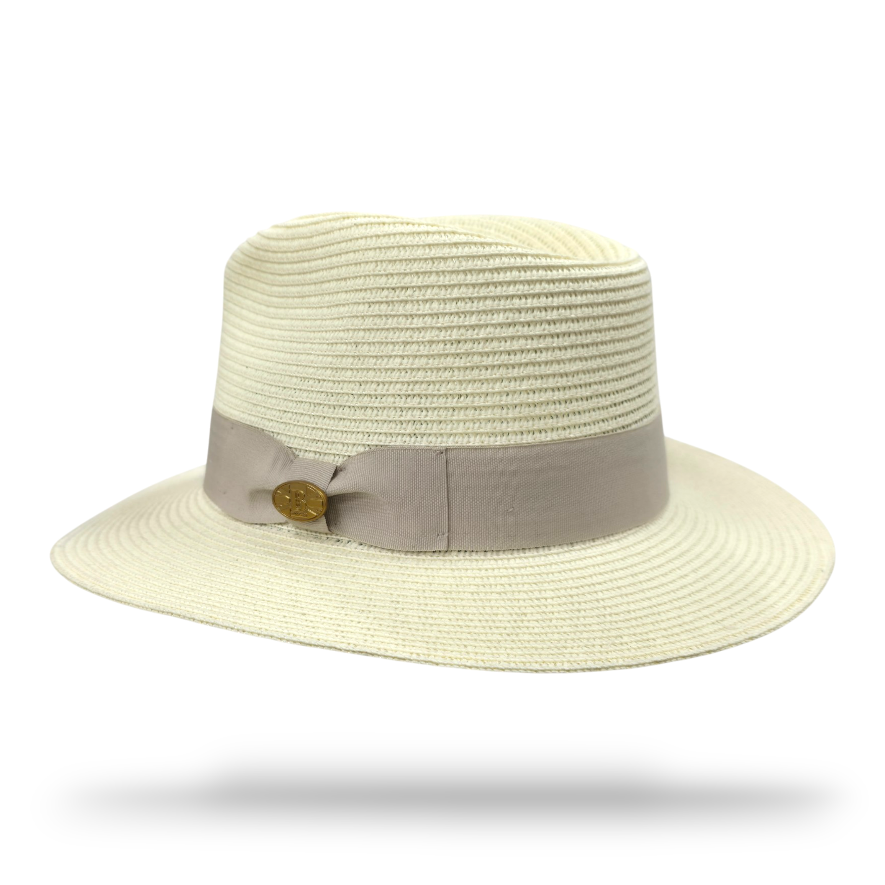 Bullantic Maz Straw Fedora Hat With Band