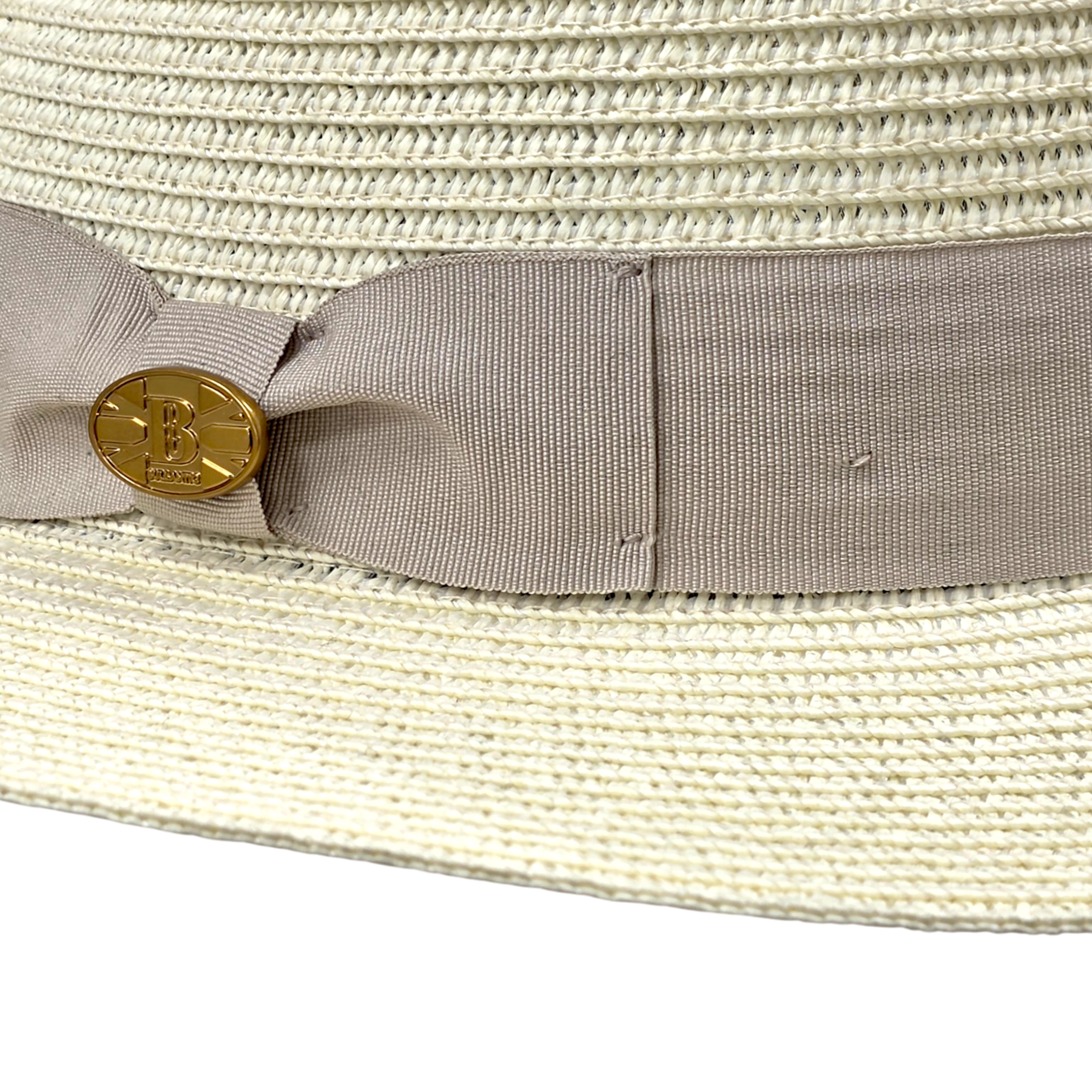 Bullantic Maz Straw Fedora Hat With Band