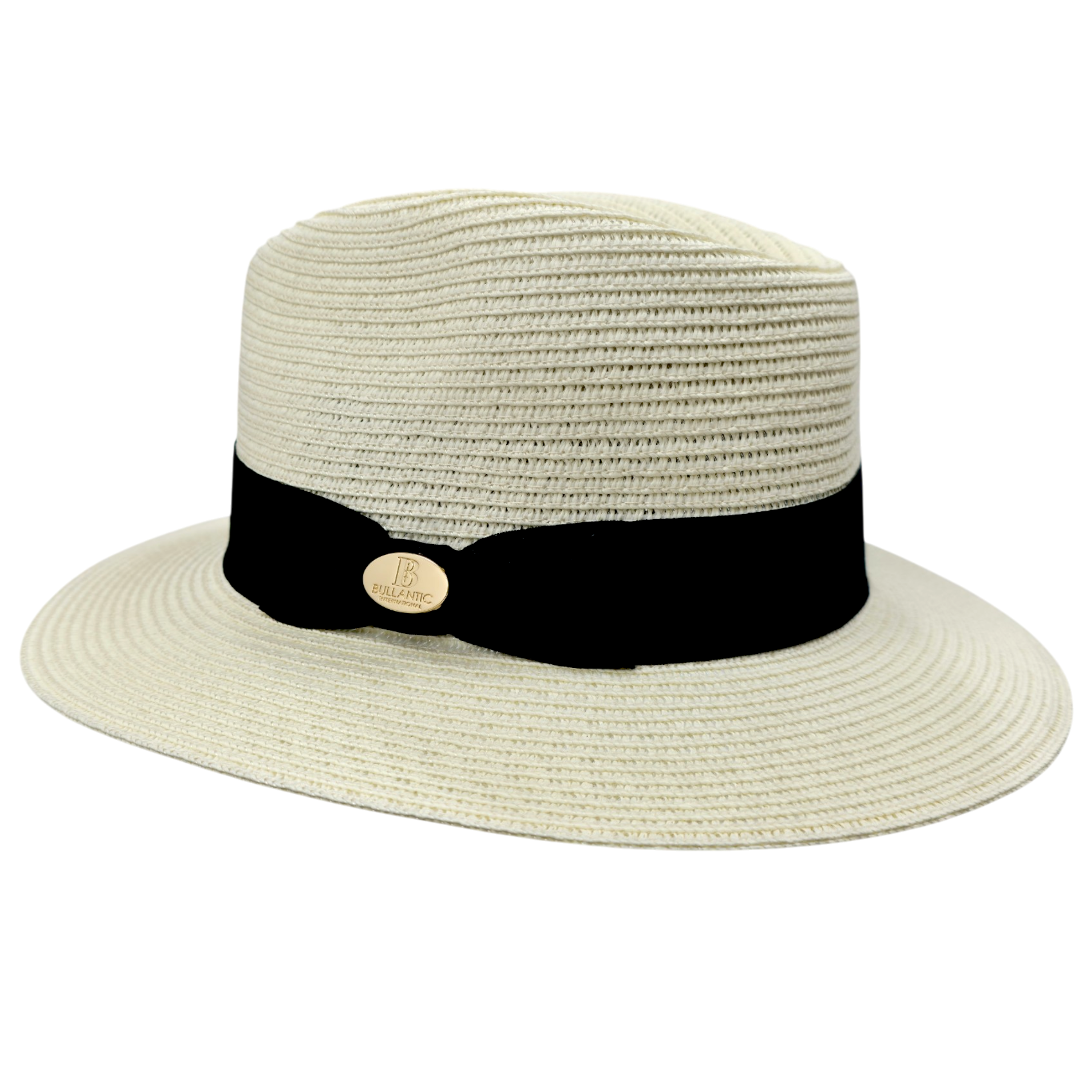 Bullantic Maz Straw Fedora Hat With Band
