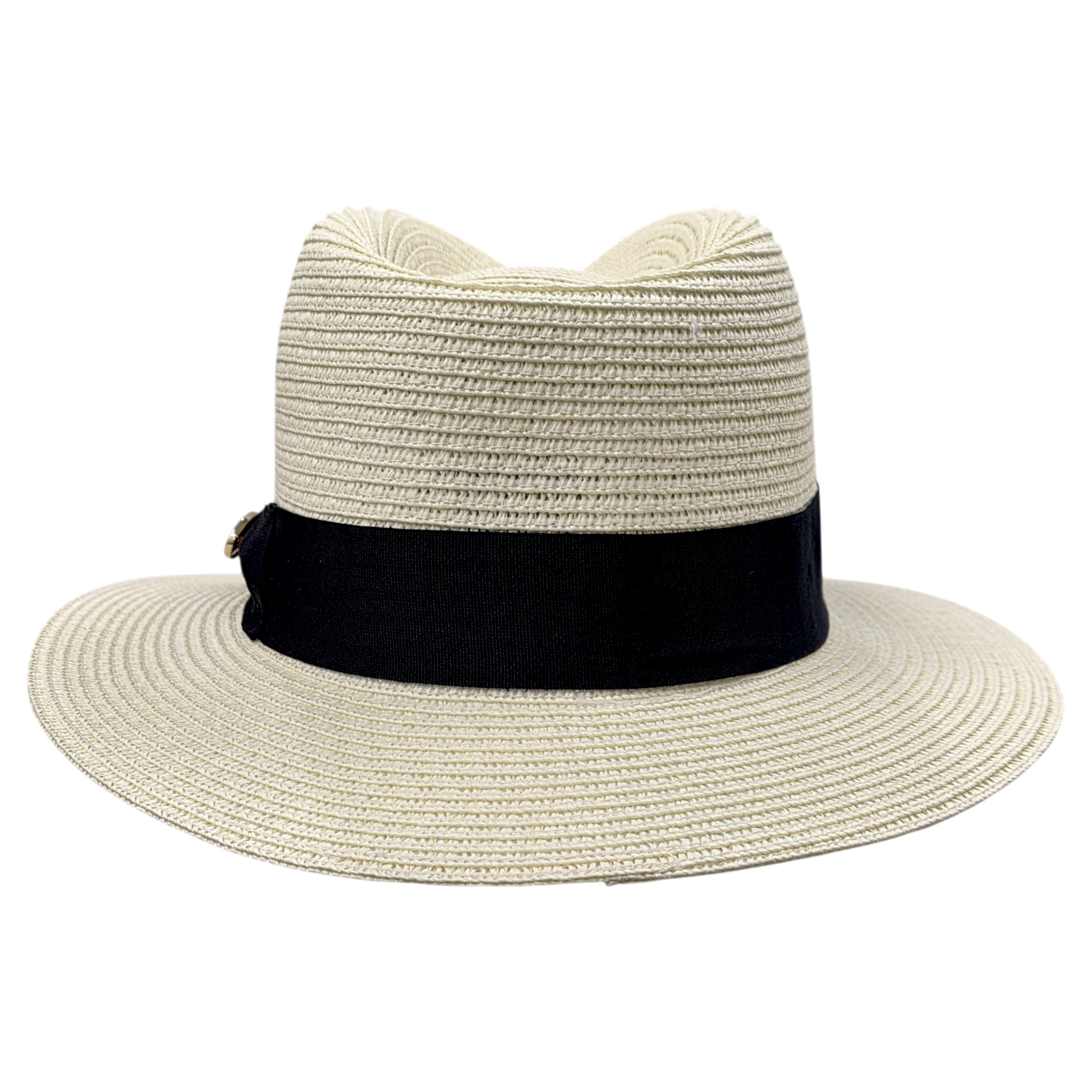 Bullantic Maz Straw Fedora Hat With Band