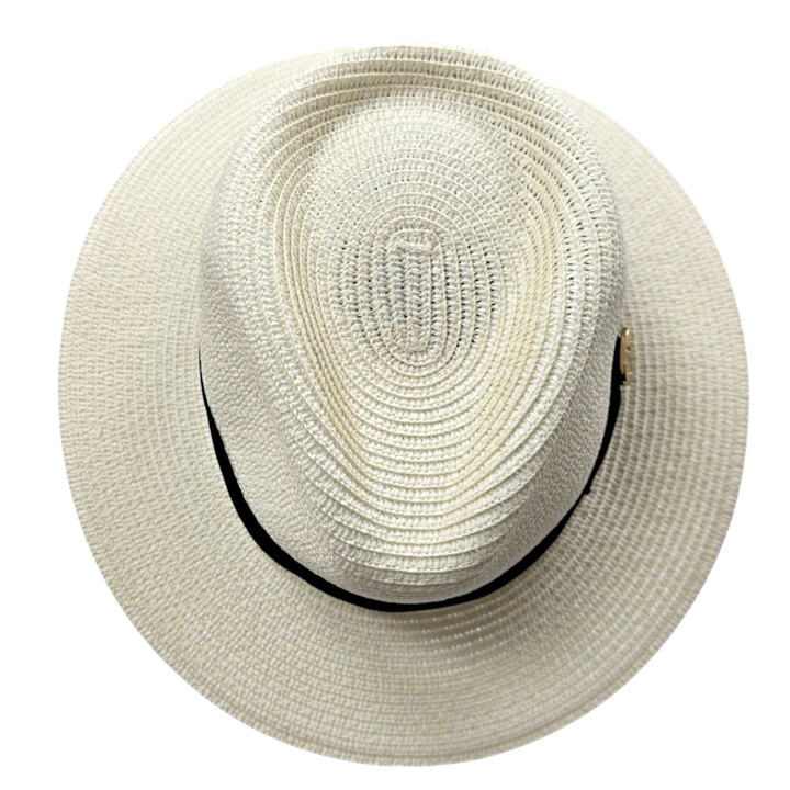 Bullantic Maz Straw Fedora Hat With Band