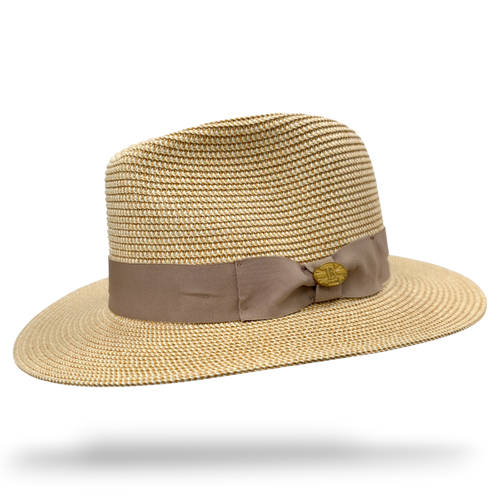 Summer Straw Fedora Hat