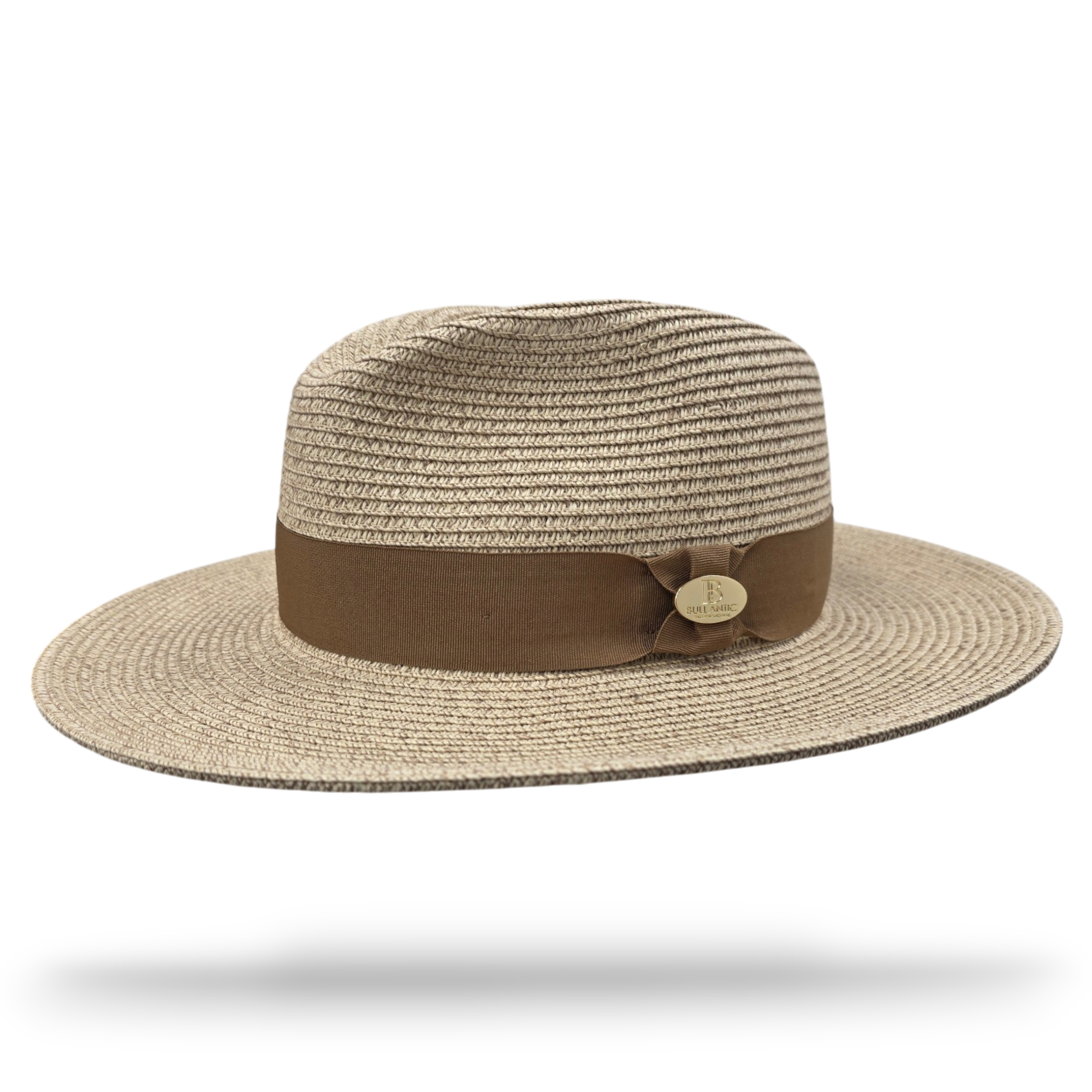 Summer Fedora Designed Wide Brim & Low Crown - Stone