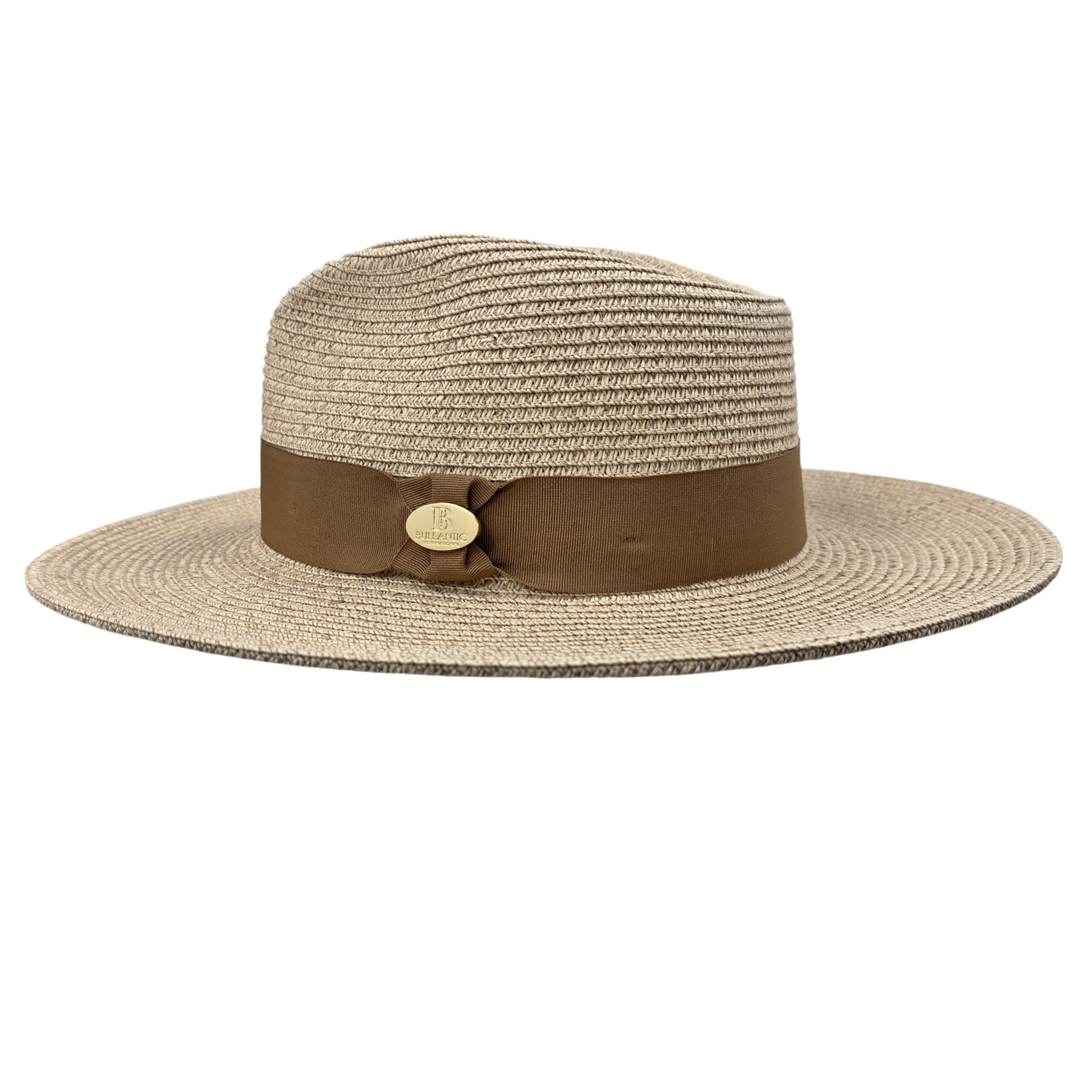 Summer Fedora Designed Wide Brim & Low Crown - Stone