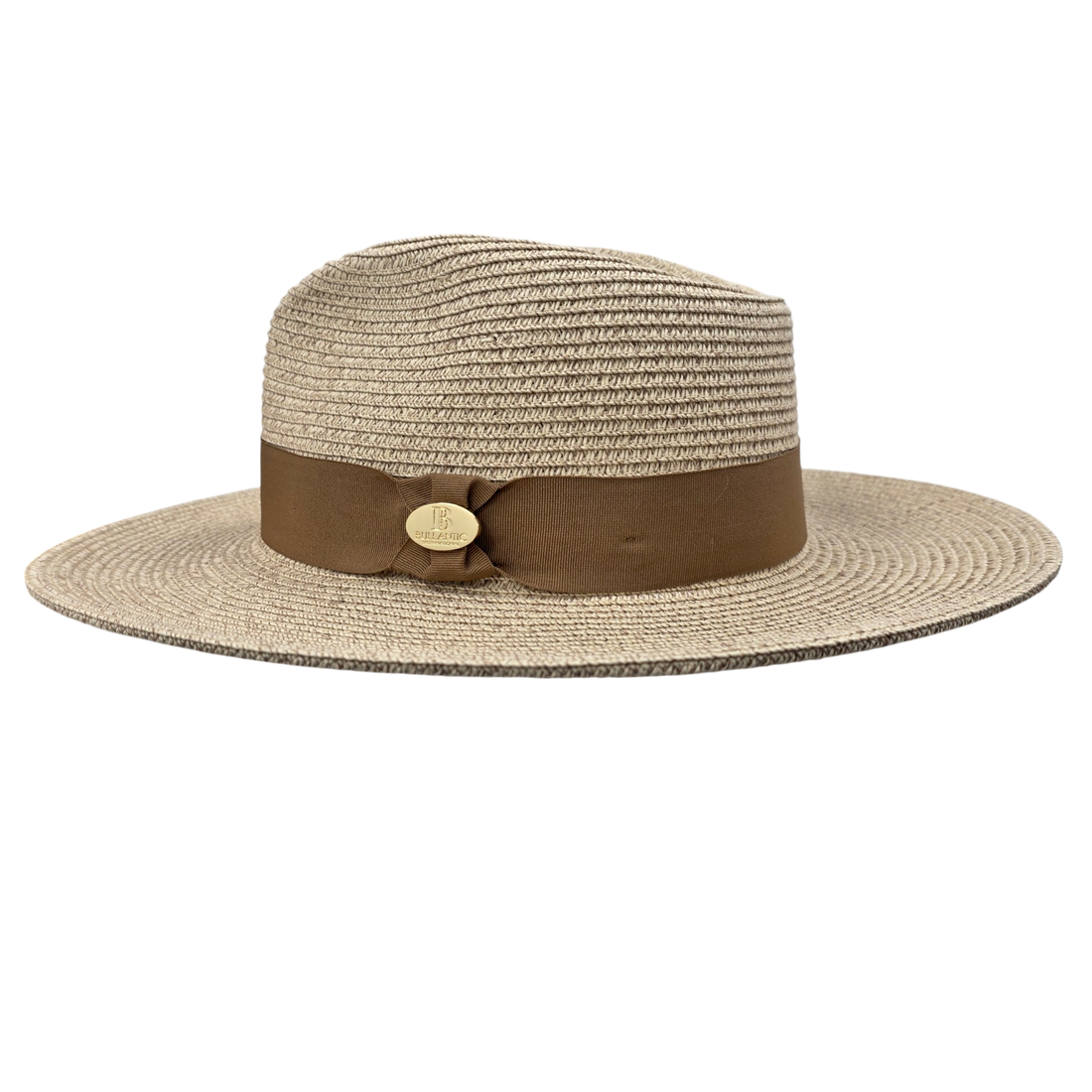 Summer Fedora Designed Wide Brim & Low Crown - Stone