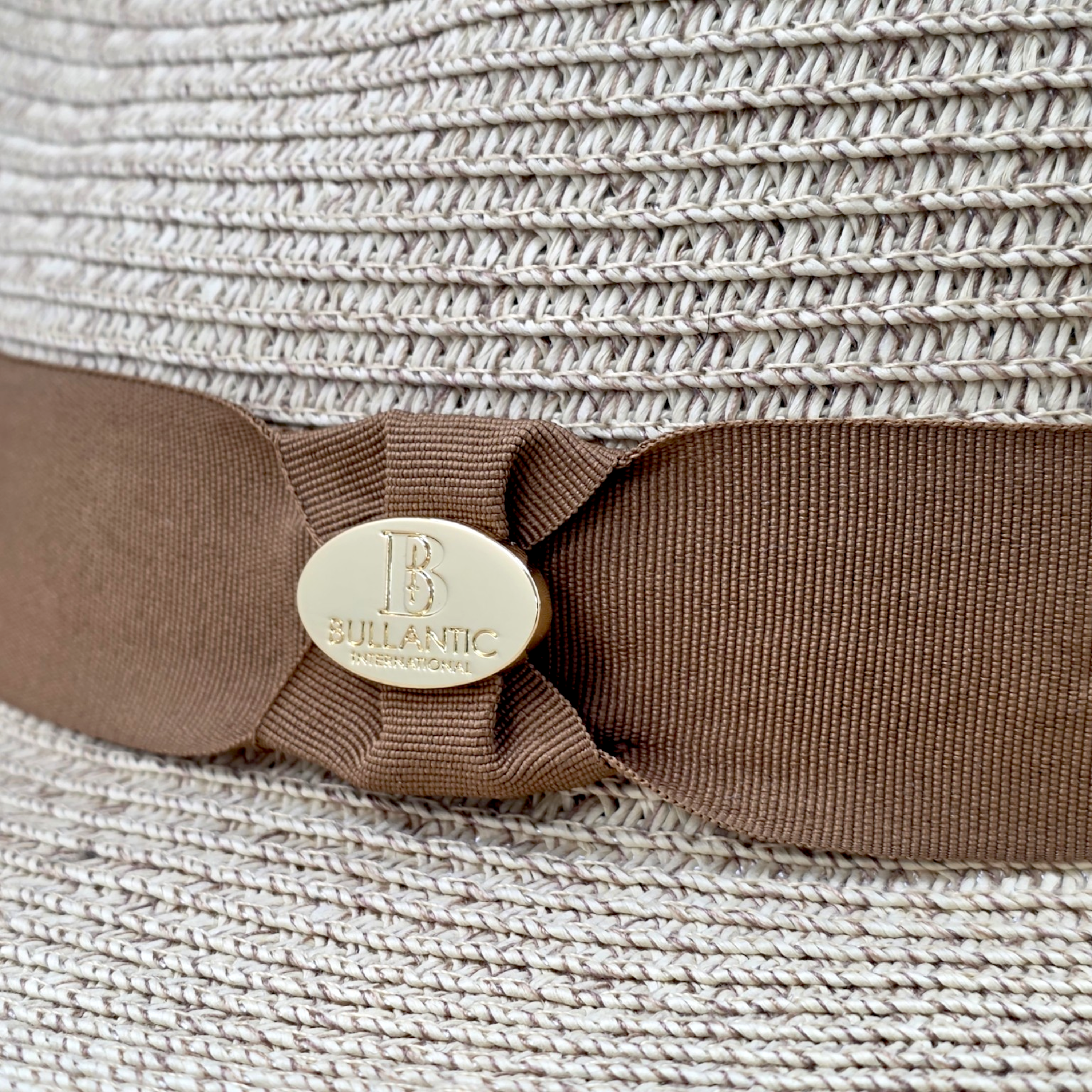 Summer Fedora Designed Wide Brim & Low Crown - Stone
