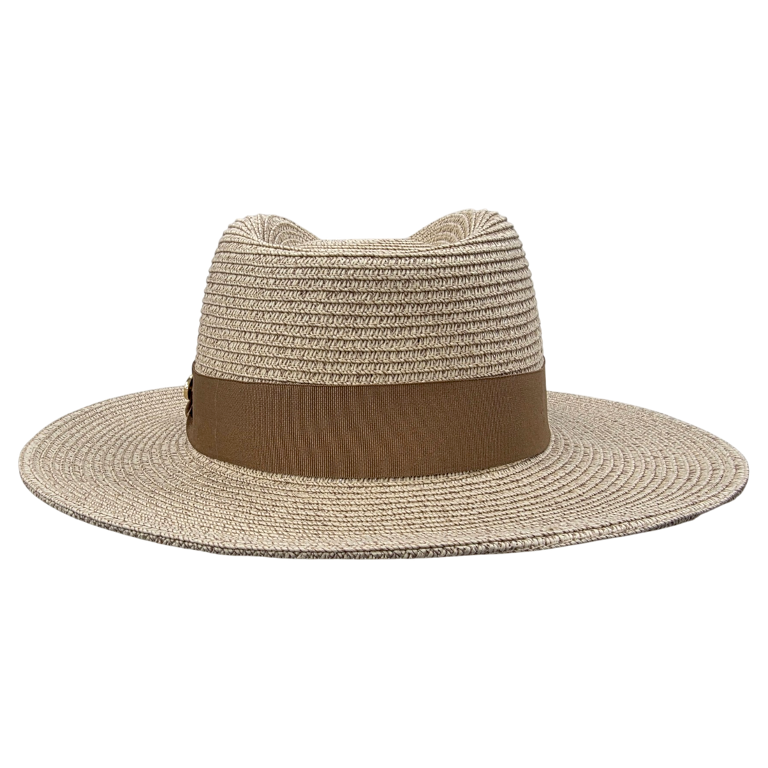Summer Fedora Designed Wide Brim & Low Crown - Stone