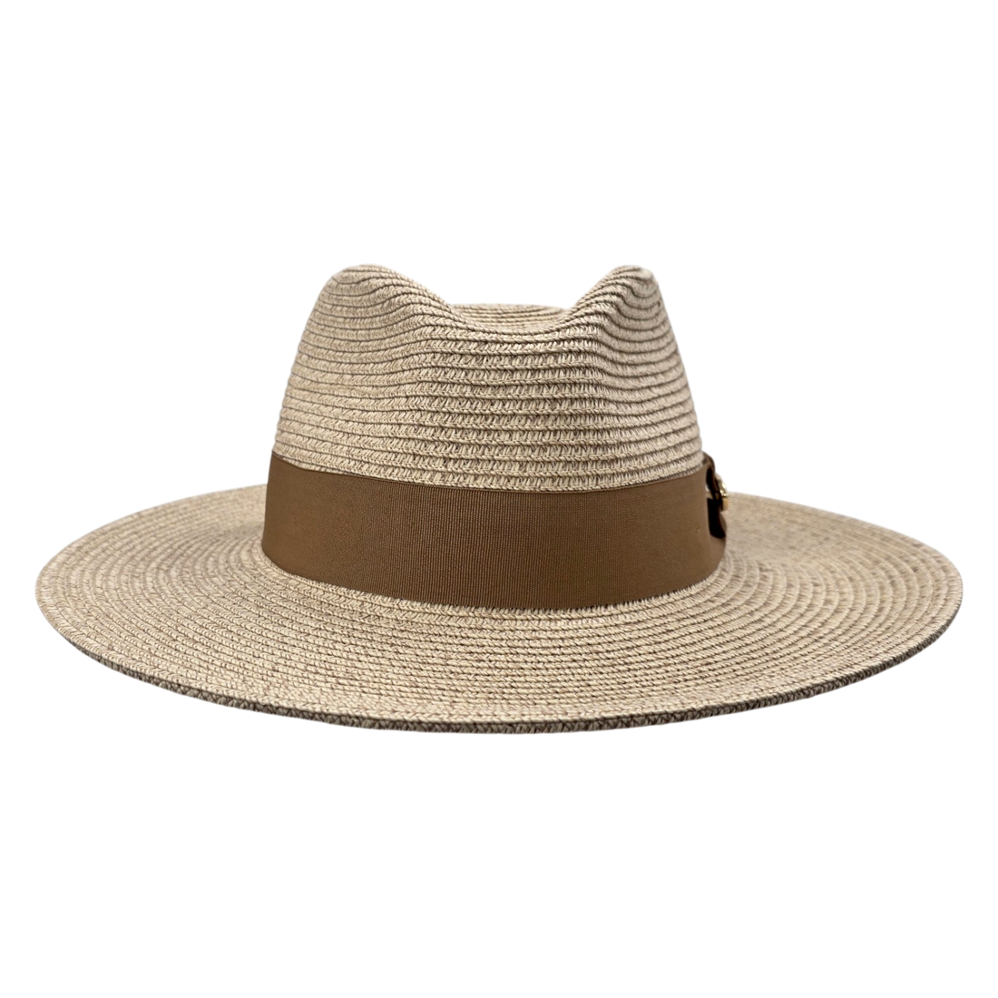 Summer Fedora Designed Wide Brim & Low Crown - Stone