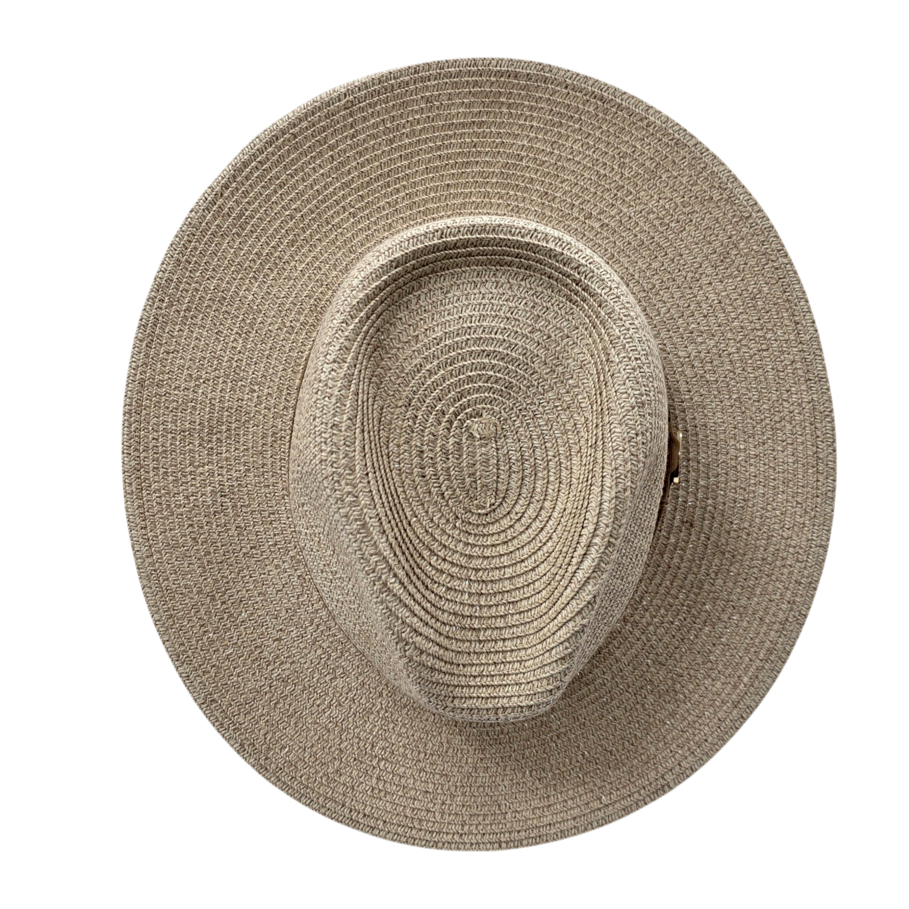 Summer Fedora Designed Wide Brim & Low Crown - Stone
