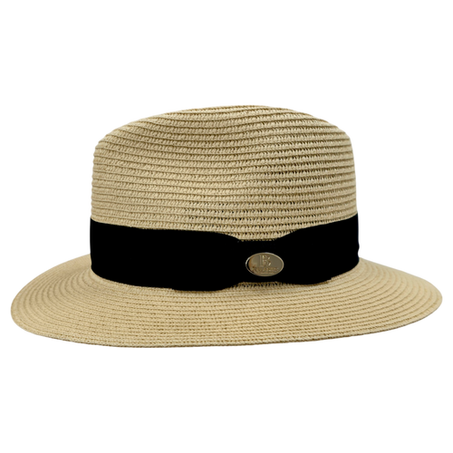 Summer Paper Straw Fedora Hat